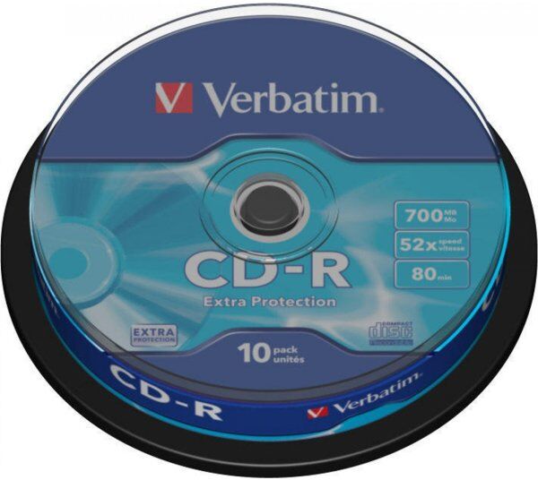 Verbatim Cd-R 700mb/80min 52x Spindel, 10 Stk.
