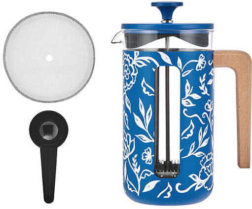 La Cafetiere La Cafetière Pisa 8 Cup Cafetiere Blu Fiorato