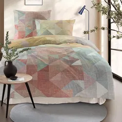 Irisette Mako-Satin Bettwäsche Wave 8716 multi 140x200 cm + 70x90 cm - bunt
