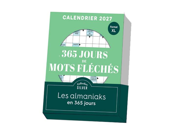 Almaniak Silver 365 jours de mots fléchés Calendrier 2027 (Etui)