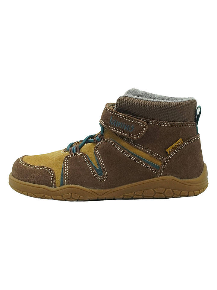 lamino Leder-Barfußschuhe in Braun/ Gelb - 25