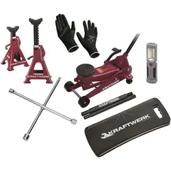 Kraftwerk, Wagenheber, Universal-Radwechsel-Satz (3000 kg, 14.50 - 50 cm)