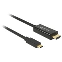 USB Adapterkabel, USB-C Stecker > HDMI 4K Stecker schwarz, 1 Meter
