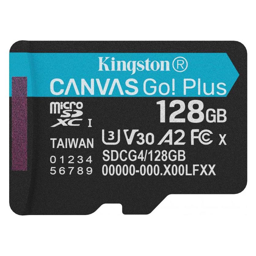 Kingston Canvas Go! Plus (128 GB, microSD, microSDXC, U3, UHS-I) (SDCG4/128GBSP)