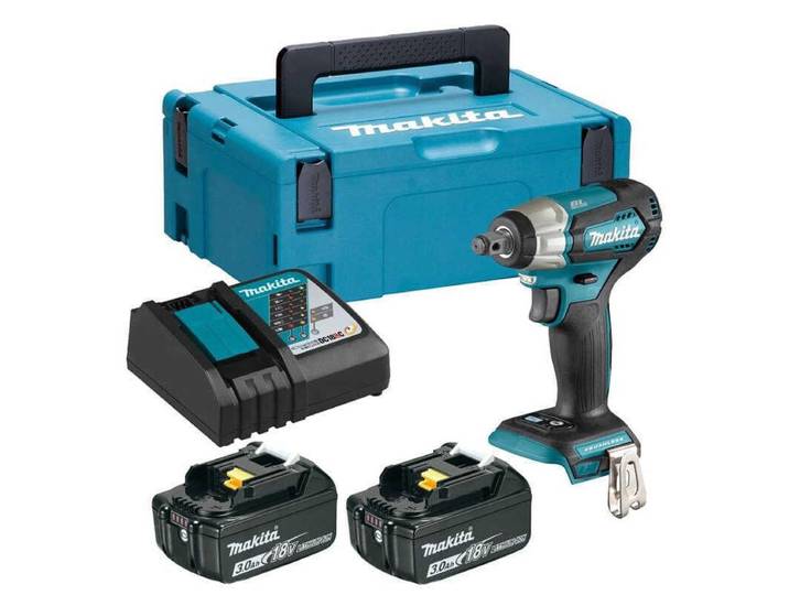 Boulonneuse à chocs 180 Nm Brushless 2x3Ah 18V LXT ® MAKITA DTW181RFJ en MAKPAC