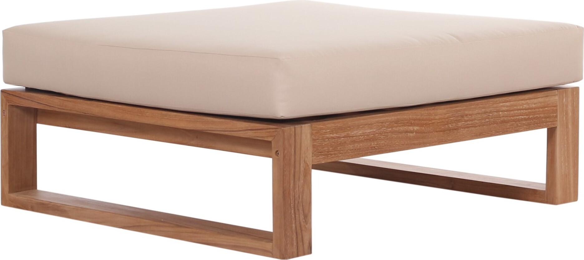 Ottomane Molveno Teak Massivholz von Teako Design
