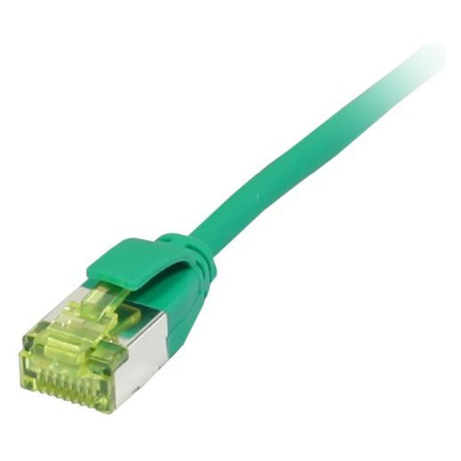 Synergy 21 Patchkabel RJ45, CAT6A 500Mhz, 2m, grün, UFTP, slimline rund d3,8mm, TPELSZHSupe (CAT6a, 2 m) (S217355V3)