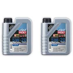 2x Motoröl LIQUI MOLY 3840 Special Tec F ECO 5W-20 Leichtlauf synthetisch Ford 1L