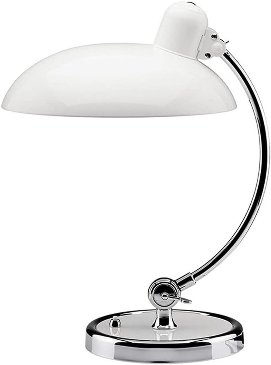Nordic Study Desk Lamp voor Slaapkamer en Woonkamer - Wit - Met Drukknop