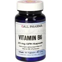 VITAMIN B6 25 mg GPH Kapseln 90 St