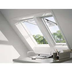 VELUX Kunststoff Klapp-Schwingfenster GPU  CK04 0062 Polyur.   EN.Schall.Alu  55x98 Uw-Wert: 0,96
