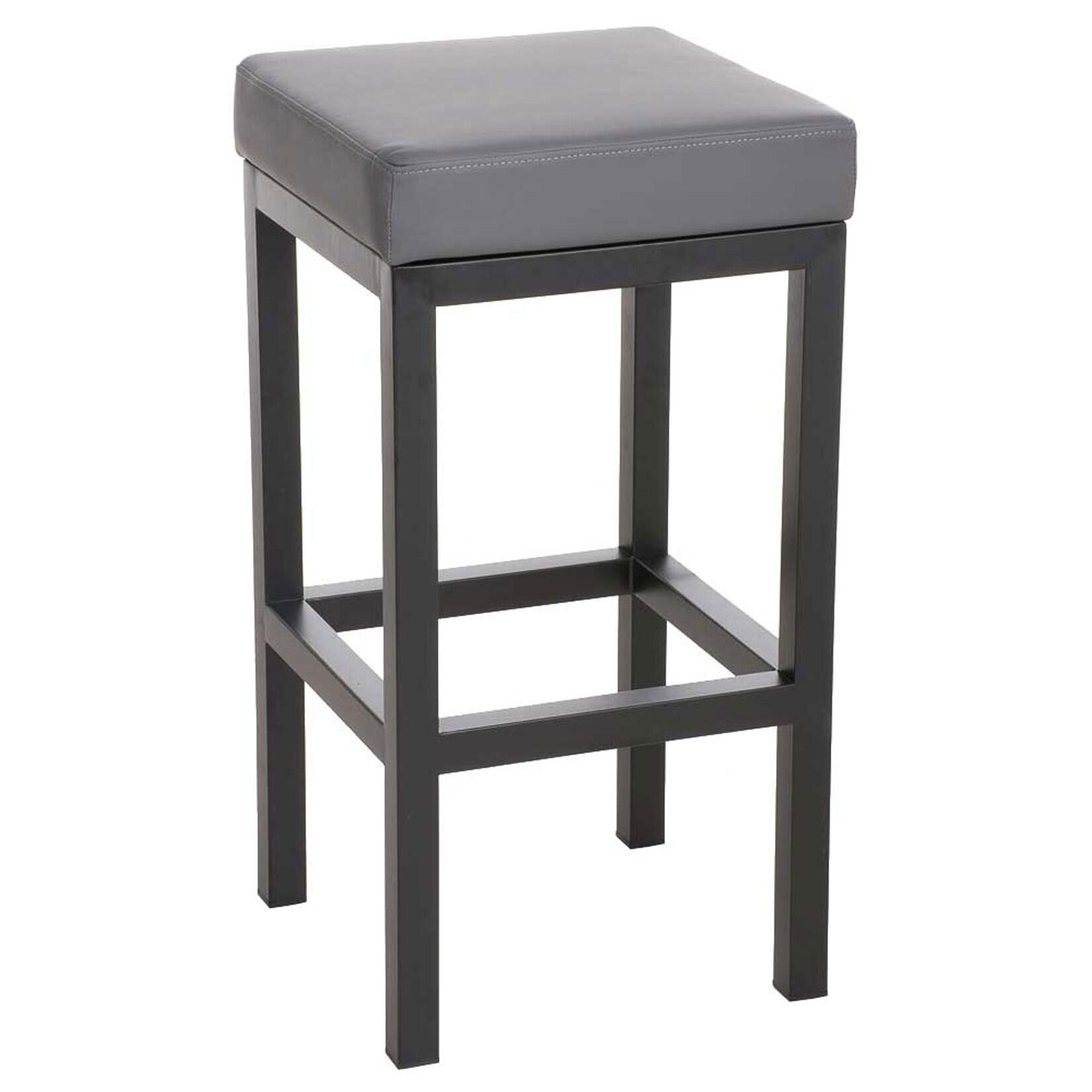 CLP Barhocker Taylor B85 Kunstleder - Farbe: grau, Material: Kunstleder