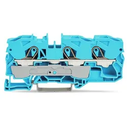 WAGO Durchgangsklemme 2010-1304 3Leiter 10qmm blau