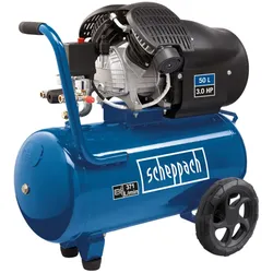 Scheppach Doppelzylinder-Kompressor HC53DC, 50L