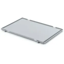 PROREGAL Scharnierdeckel für Eurobehälter | HxBxT 2,7x20x30cm