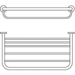 Ideal Standard Badetuchablage IOM A9106AA 570 mm, verchromt