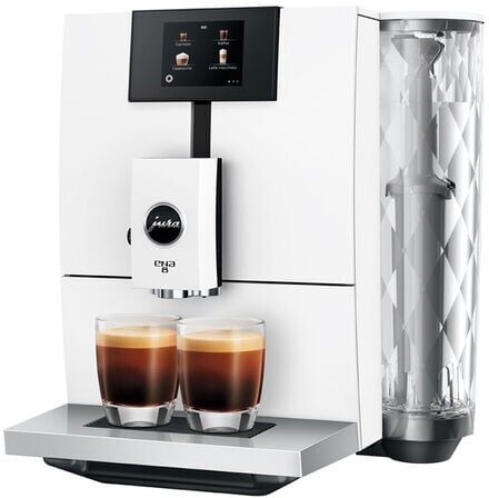 Jura - Kaffeevollautomat Ena 8 Full Nordic White Mit Touchscreen - - MaxiCoffee