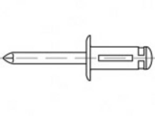 TOOLCRAFT TO-5455305 Offene Blindniete 4.8mm 250St.