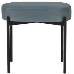 meet Ovale Bank »Gaia S« mit Stoffbezug blau, 49x45.5x38 cm