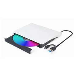 Gembird DVD-USB-031-BW Optisches Laufwerk Eingebaut DVD±RW Schwarz