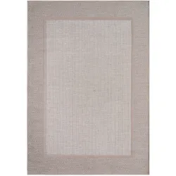 OUTDOORTEPPICH Boho Beige Creme 150 x 150 cm