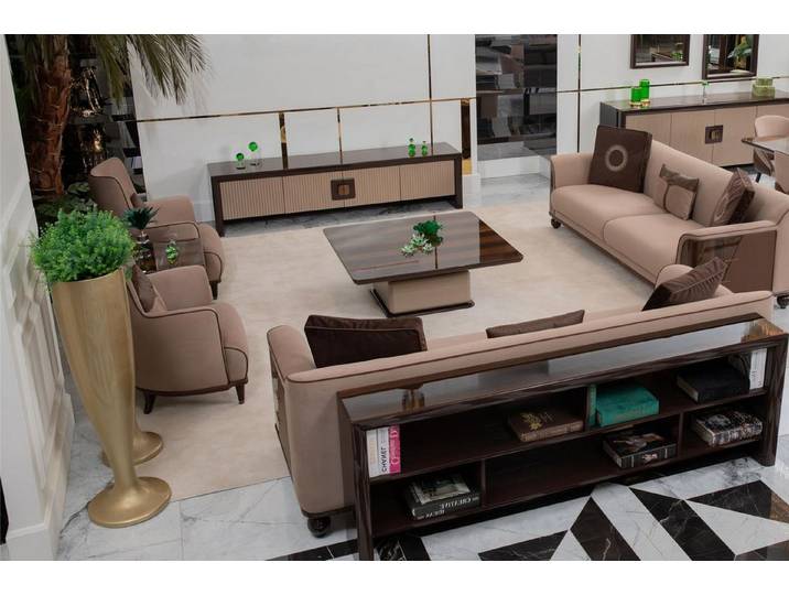 Xlmoebel Couchtisch Brauner Holz Couchtisch von XLMOEBEL mit pflegeleichter Oberfläche (Packung, Couchtisch), Made in Europa