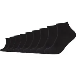 CAMANO Herren Socken Online ca-soft Quarter 9p, Größe 39-42 in Schwarz Schwarz