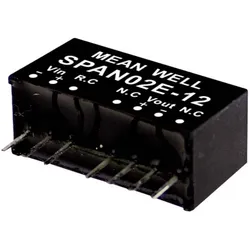 MeanWell, Spannungswandler, DC/DCWandlerModule Serie SPAN02 SIP/SIL8 Case Single Output 1 geregelt
