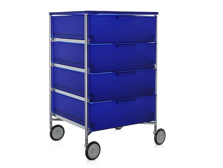 Kartell Mobil Aufbewahrungsschrank Stahl/Verchromt