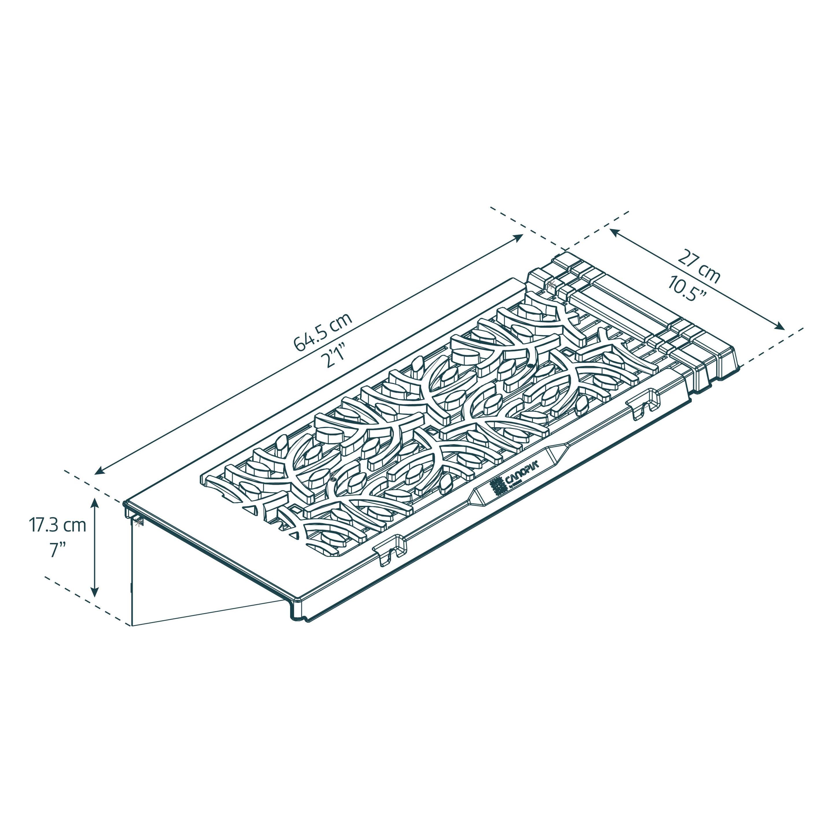 Palram Gewächshaus Regalset 26x65cm Grau (69204812)