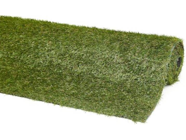 andiamo Kunstrasen Jever – wetterfester Rasenteppich für Balkon, Terrasse & Garten, natürlich grün, 22 mm Gesamthöhe, mit Drainagelöchern & UV-Schutz, leicht zu verlegen, 133 x 300 cm