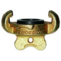 Verschl.kupplung o. Kette, Temperguss, Dichtung: NBR, max. PN 10 bar, 42 mm