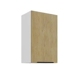 Küchen Hängeschrank 45 cm CREMONA Eiche + Weiß Küche Küchenzeile Küchenblock