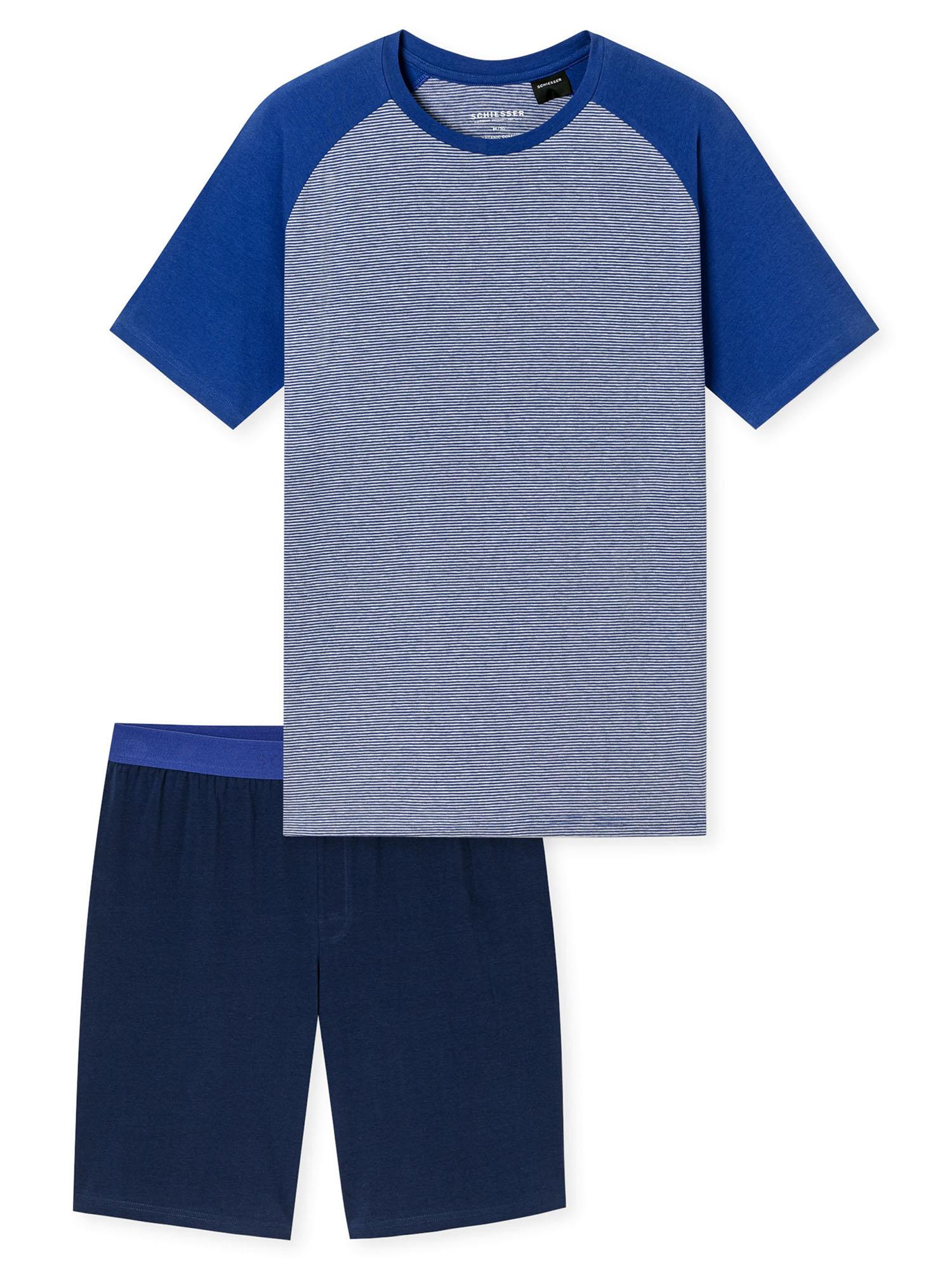 Schiesser Herren Pyjama 955Schlafanzug, Pyjama Set, Nachtwäsche