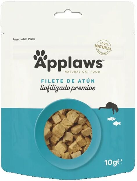 Applaws Cat Snack Filete De Atún Liofilizado 12 uds x 10g
