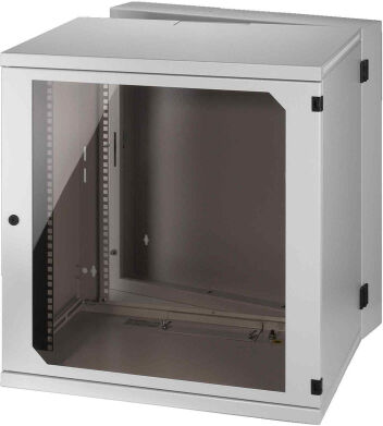 MONACOR RACK-12WP Wandgehäuse, grau, 12HE, T:490mm