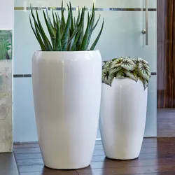 Vase Gloria - 2er Set - Weiß