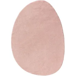 benuta Pop Kurzflor Teppich Nola Rosa 120x170 cm - Moderner Kurzflor-Teppich für Wohnzimmer