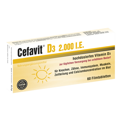 Cefak KG CEFAVIT D3 2.000 I.E. Filmtabletten 8.2 g 12490021