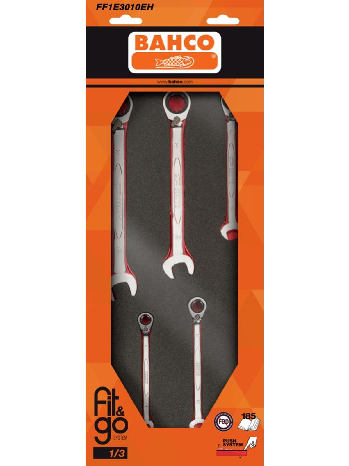 BAHCO fit&go combination wrenches 11 pcs.