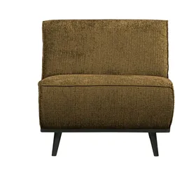 Modulsofa Einzel-Modul aus Struktursamt, modern, Brass Braun, gepolstert für 1 Person
