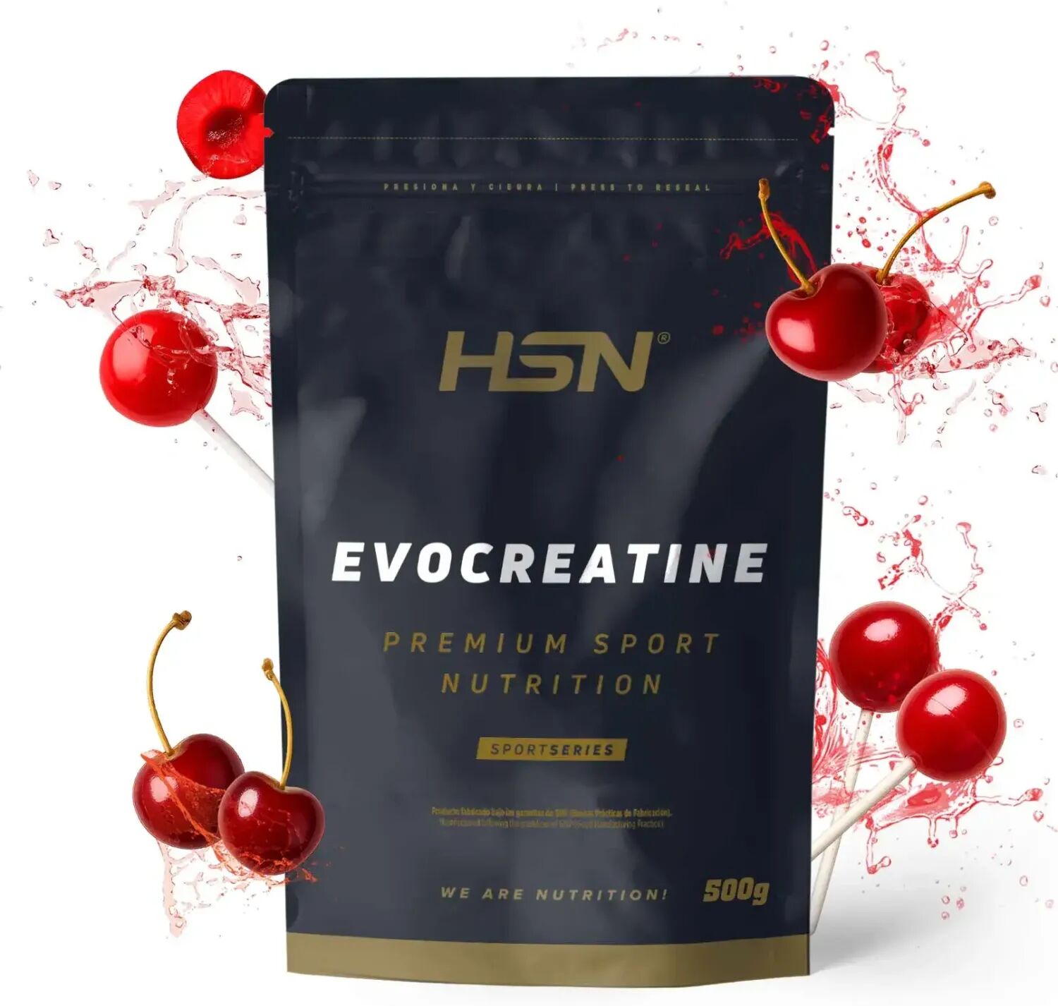 HSN Evocreatine 500g piruleta de cereza - Creatina - Polvo - 100  Servicios