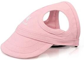 Discount Dollar Deals Adjustable Pet Dog Baseball Hat With Ear Holes For Outdoor Activities, Sun Protection Visor For Dogs pink l