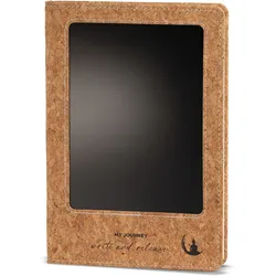 A5 Intention Note Book - LCD Wipe Screen - Cork Leather Effect - 160 Pages