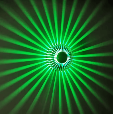 Inspire Curations 3W Sunburst LED Wall Light Colorful Decorative Sconce green Light