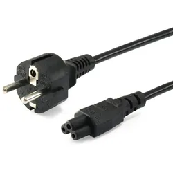 Equip Hochwertiges Netzkabel, C5 auf Schuko, 1,8m