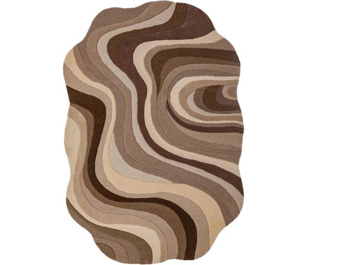 Teppich Elrosa NATUR Turbulenzen 100 Prozent WOLLE 200 x 290 cm - Material: 100% WOLLE - Teppich