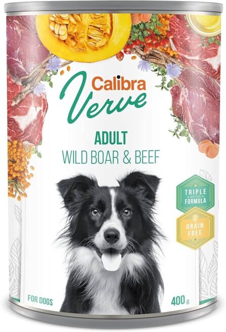 Calibra Dog Gf Verve Adult Javali e Vitela 6 Ud x 400 g