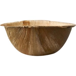Papstar Suppenschalen 87185 pure, aus Palmblatt, Einweg, Ø 15cm, 425ml, 25 Stück
