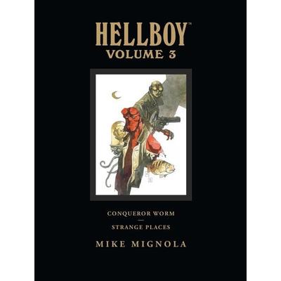 Hellboy Library Volume 3: Conqueror Worm and Strange Places, Gebundene Ausgabe von Mike Mignola, Random House N.Y., 978-1-59582-352-6